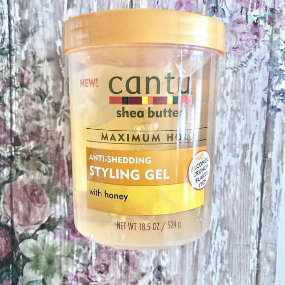 Cantu Shea Butter Maximum Hold Anti-shedding Styling Gel Honey 18.5oz No Crunch - Picture 1 of 7
